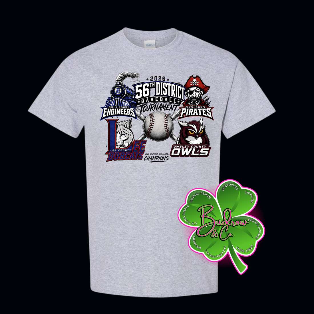 District 56 Baseball Tournament Tee