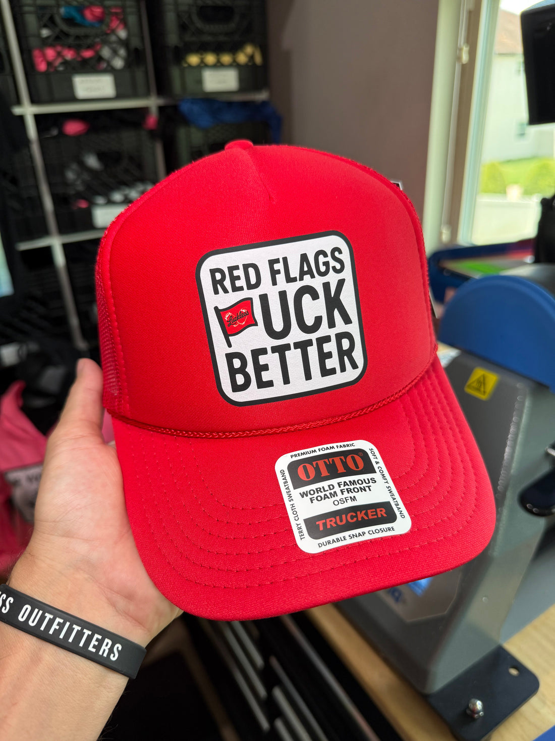 Red Flags F Better Trucker Hat (Multiple Colors)
