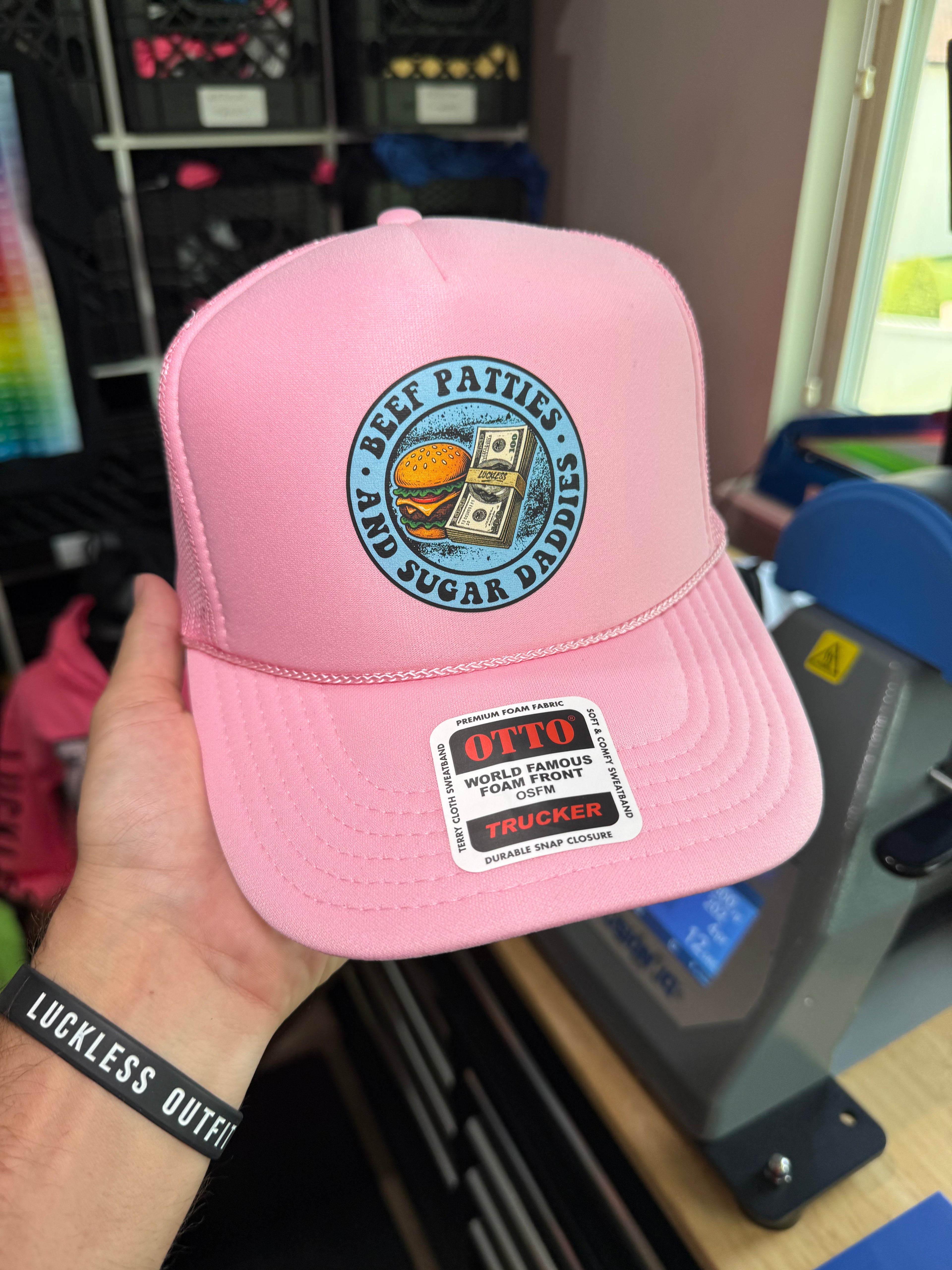 Beef Patties and Sugar Daddies Trucker Hat