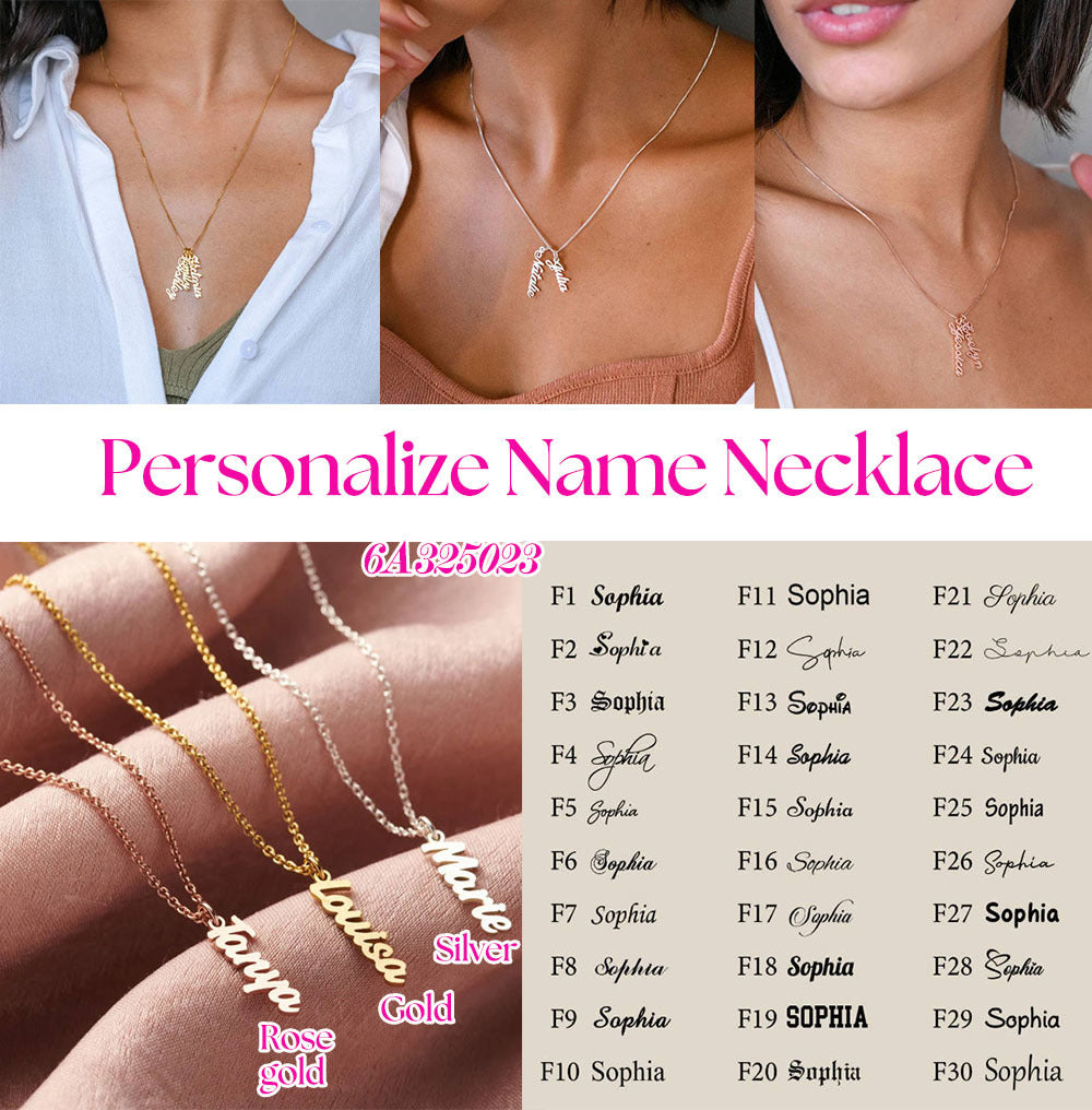Custom Name Necklace - (Personalized)