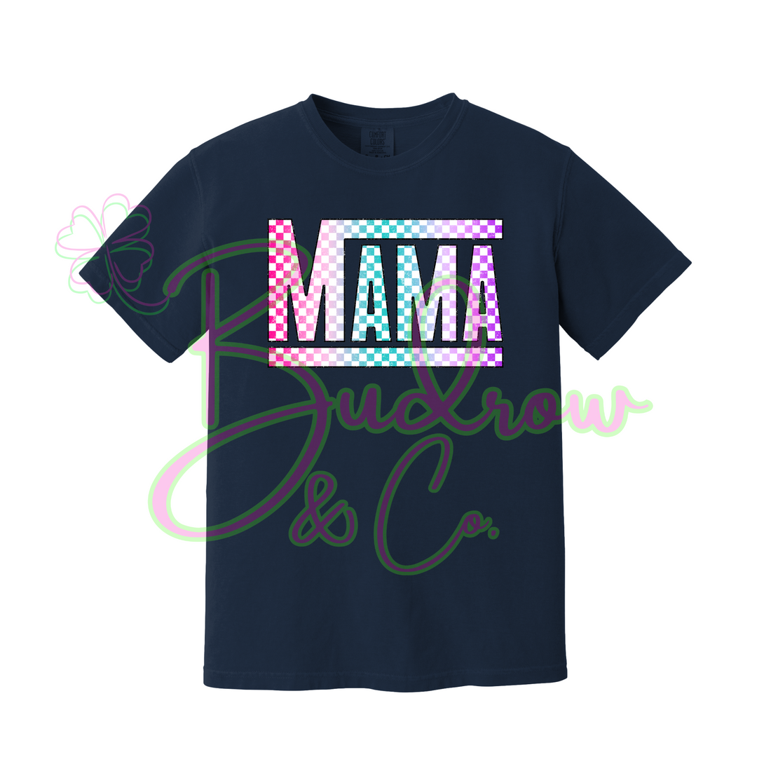 Mama Checkered Tee