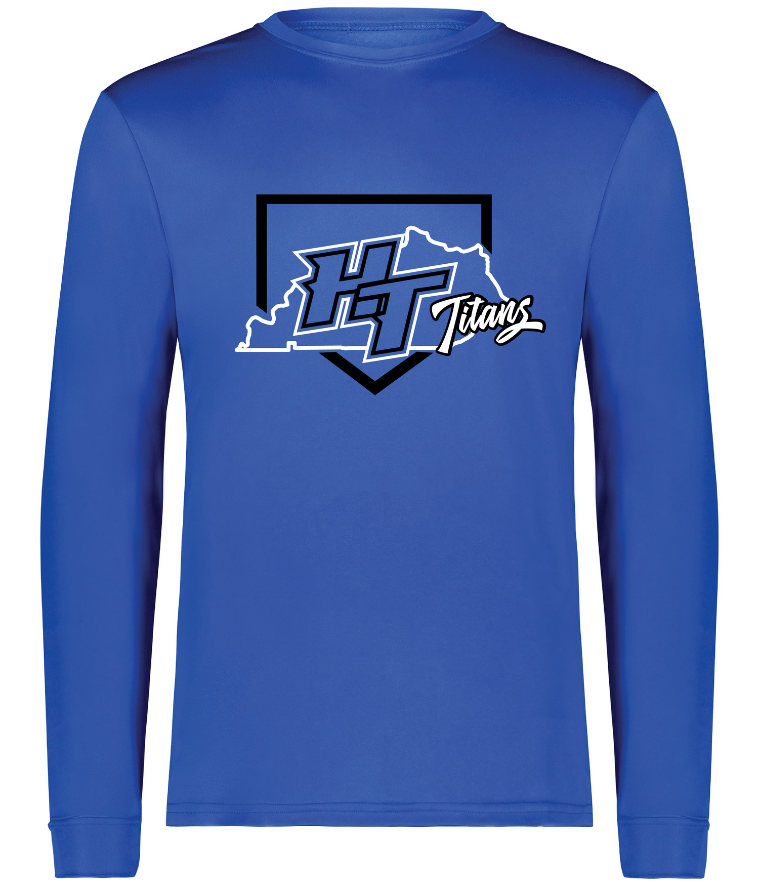 Titans HT Baseball Kentucky Outline Moisture Wicking DriFit Tee (Long Sleeve)