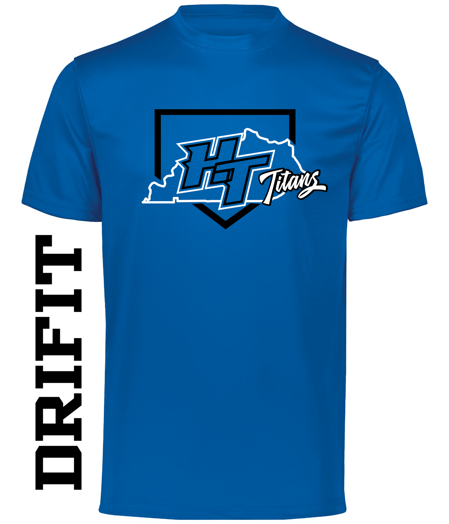 Titans HT Baseball Kentucky Outline Moisture Wicking DriFit Tee (Short Sleeve)