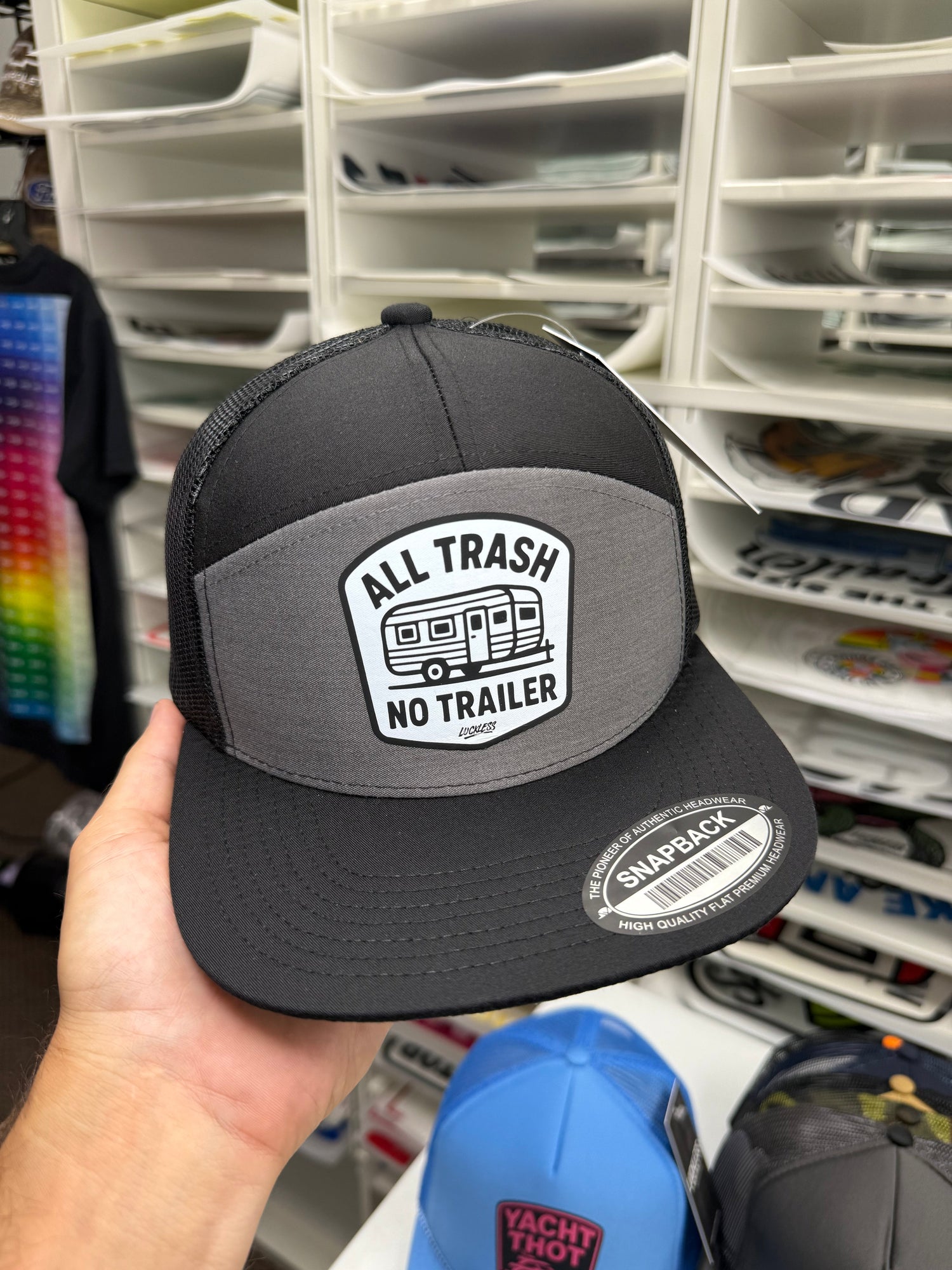 All Trash No Trailer Snapback Hat