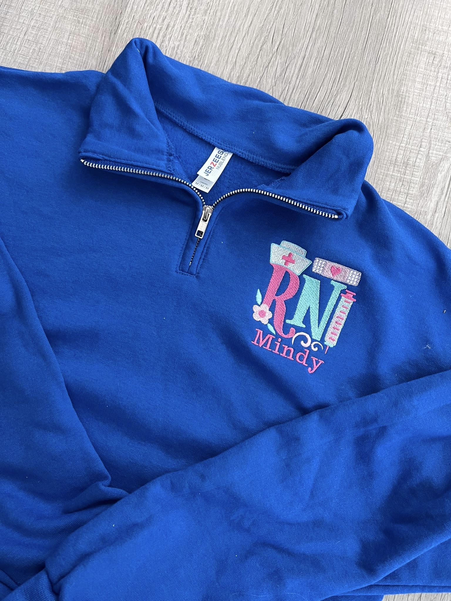 RN Embroidered 1/4 Zip