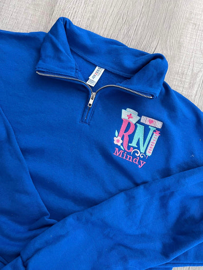 RN Embroidered 1/4 Zip