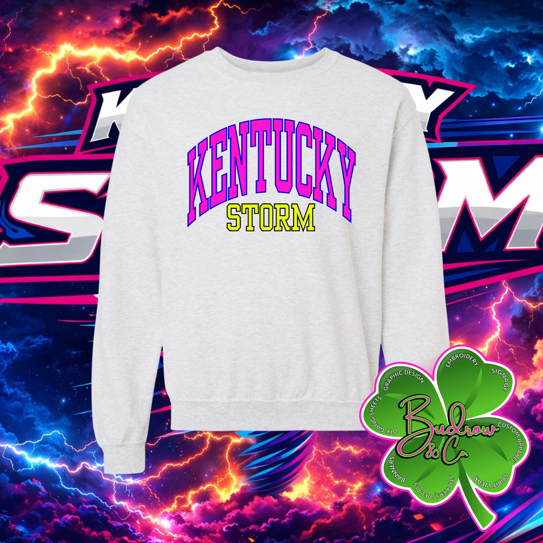 Kentucky Storm Text Design