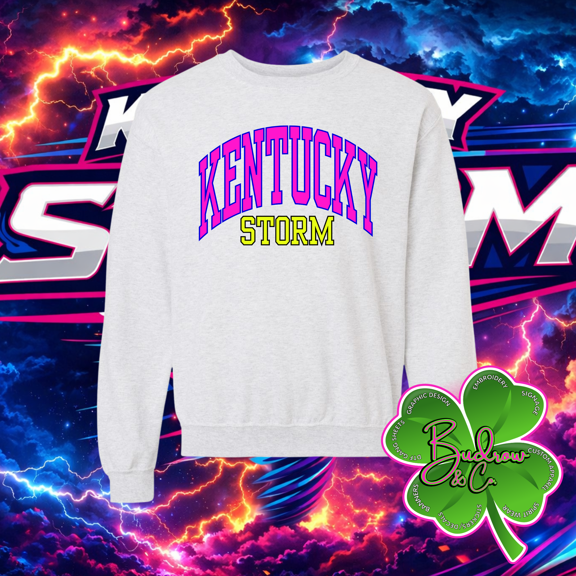 Kentucky Storm Text Design