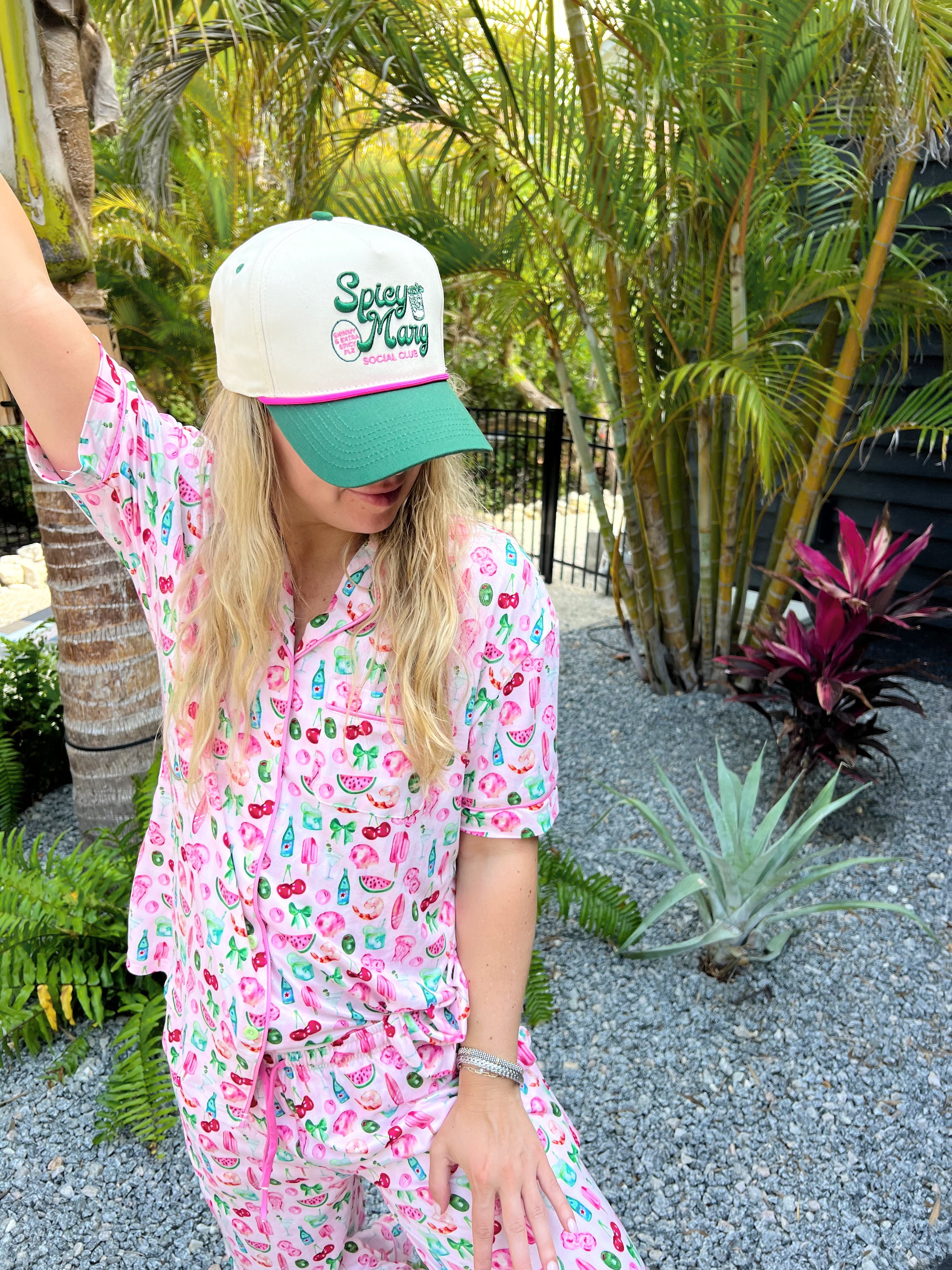 Spicy Marg Social Club - Green Vintage Trucker Hat