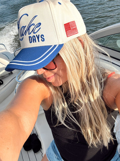 More Lake Days - Royal Blue Vintage Trucker Hat