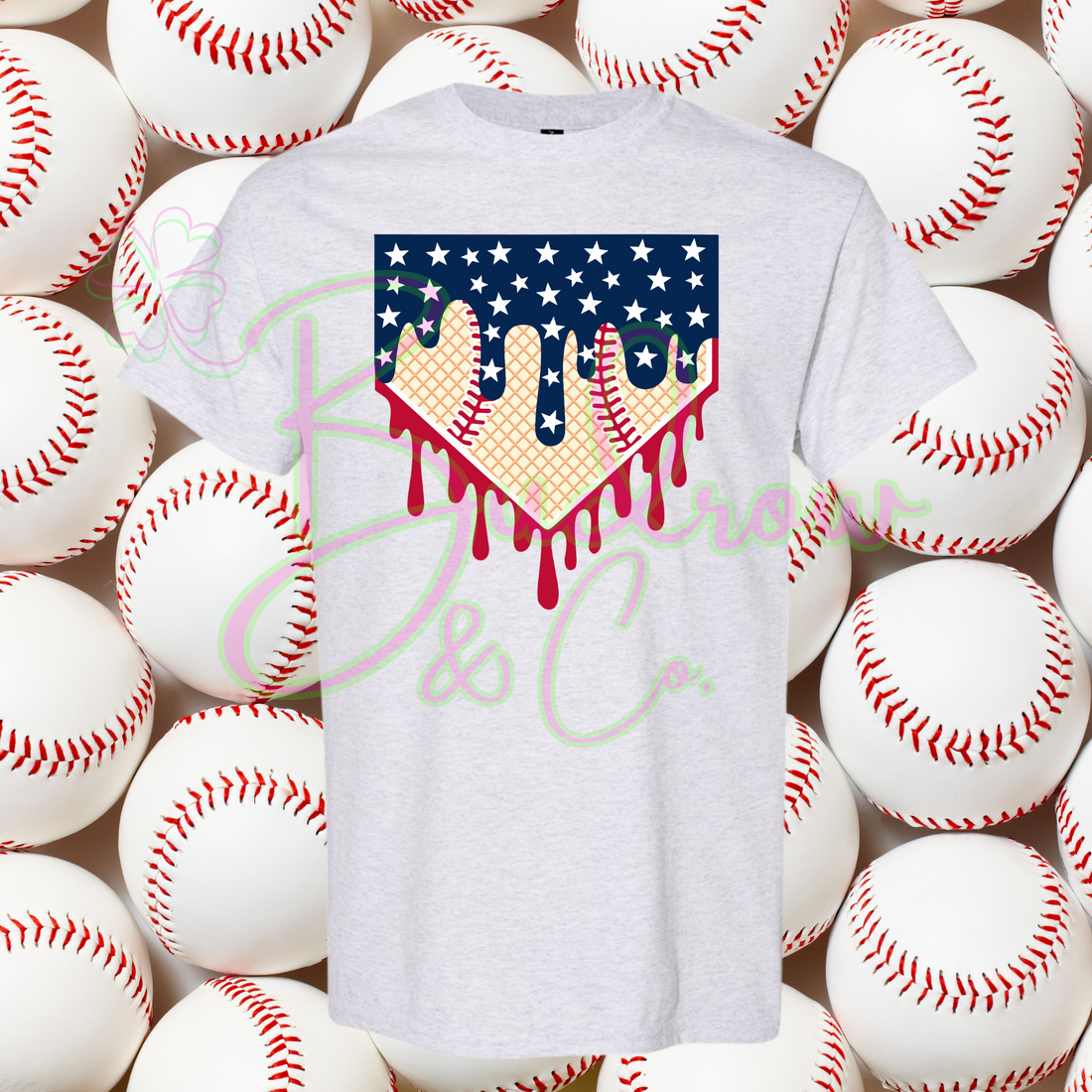 RWB Drip Tee