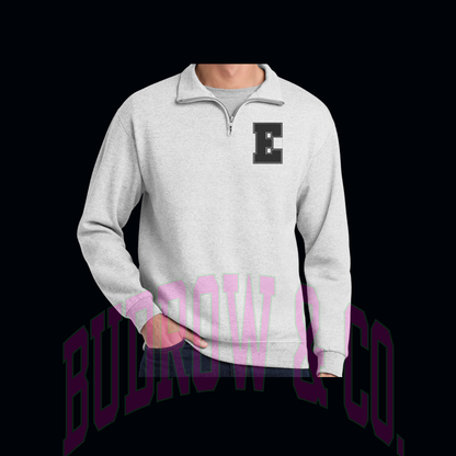 Embroidered 1/4 Zip - Block E (Personalized)