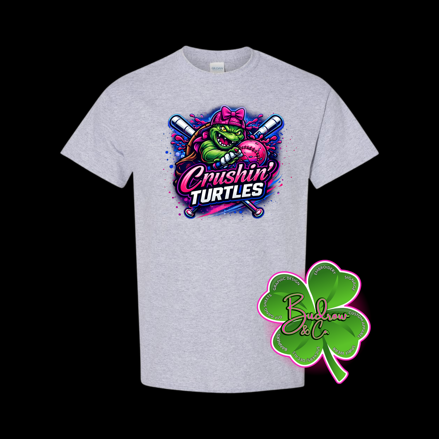 Crushin Turtles - Matching Parent Tee - Drifit Material