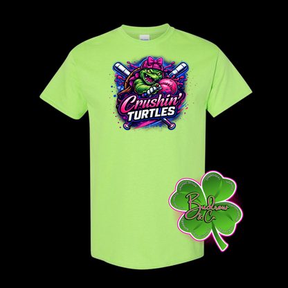 Crushin Turtles - Matching Parent Tee - Drifit Material