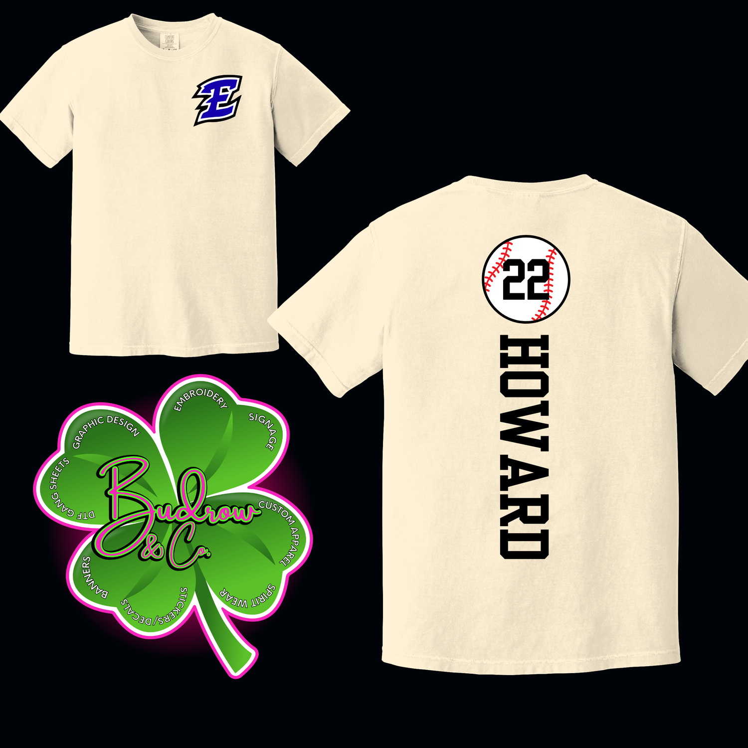 Flying E Pocket, Name Number Back - Personalized (Copy)