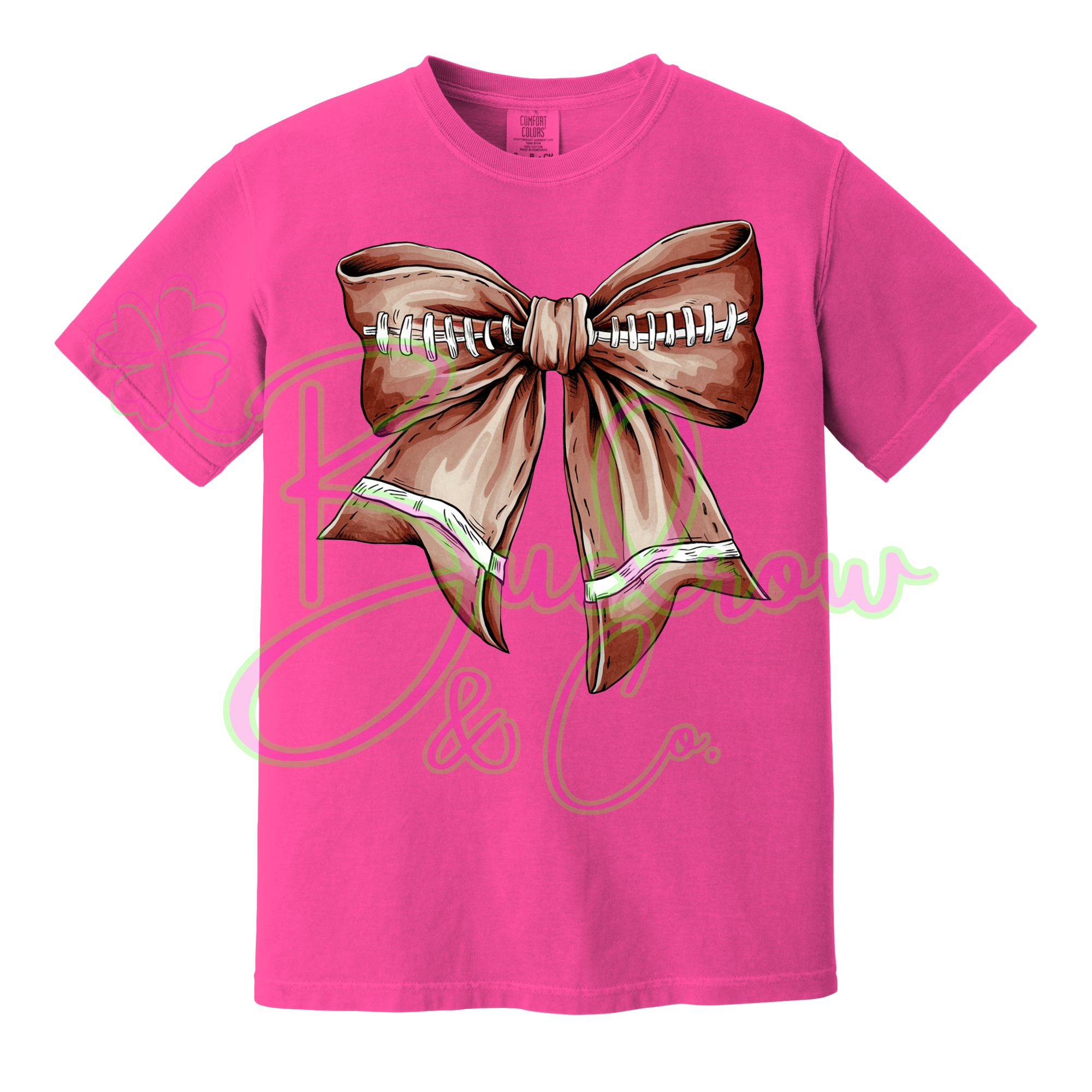 Football Bow Tee