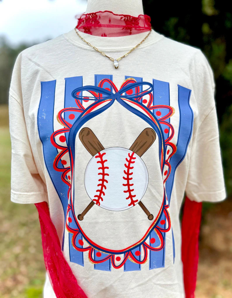Baseball Tee - Preppy - Ivory CC