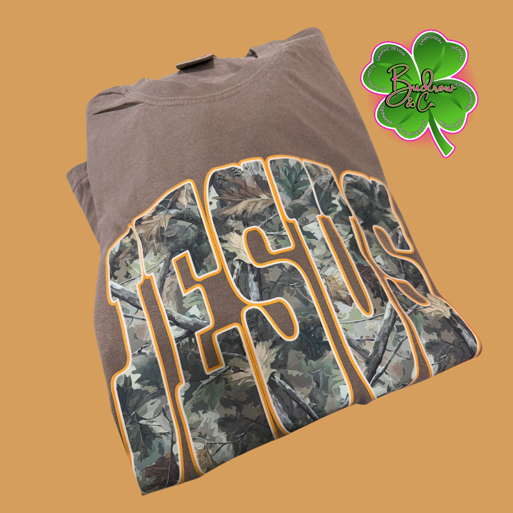 JESUS Camo Tee | Christian Faith &amp; Hunting Shirt | Budrow &amp; Co.