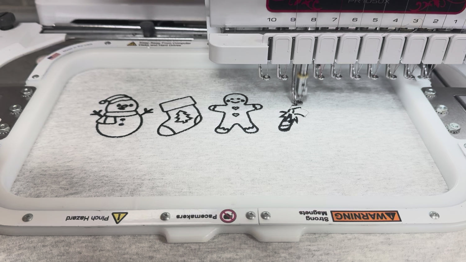 Custom Embroidered Personalized “Merry Christmas” Icons Sweatshirt or Hoodie – Minimalist Holiday Gift