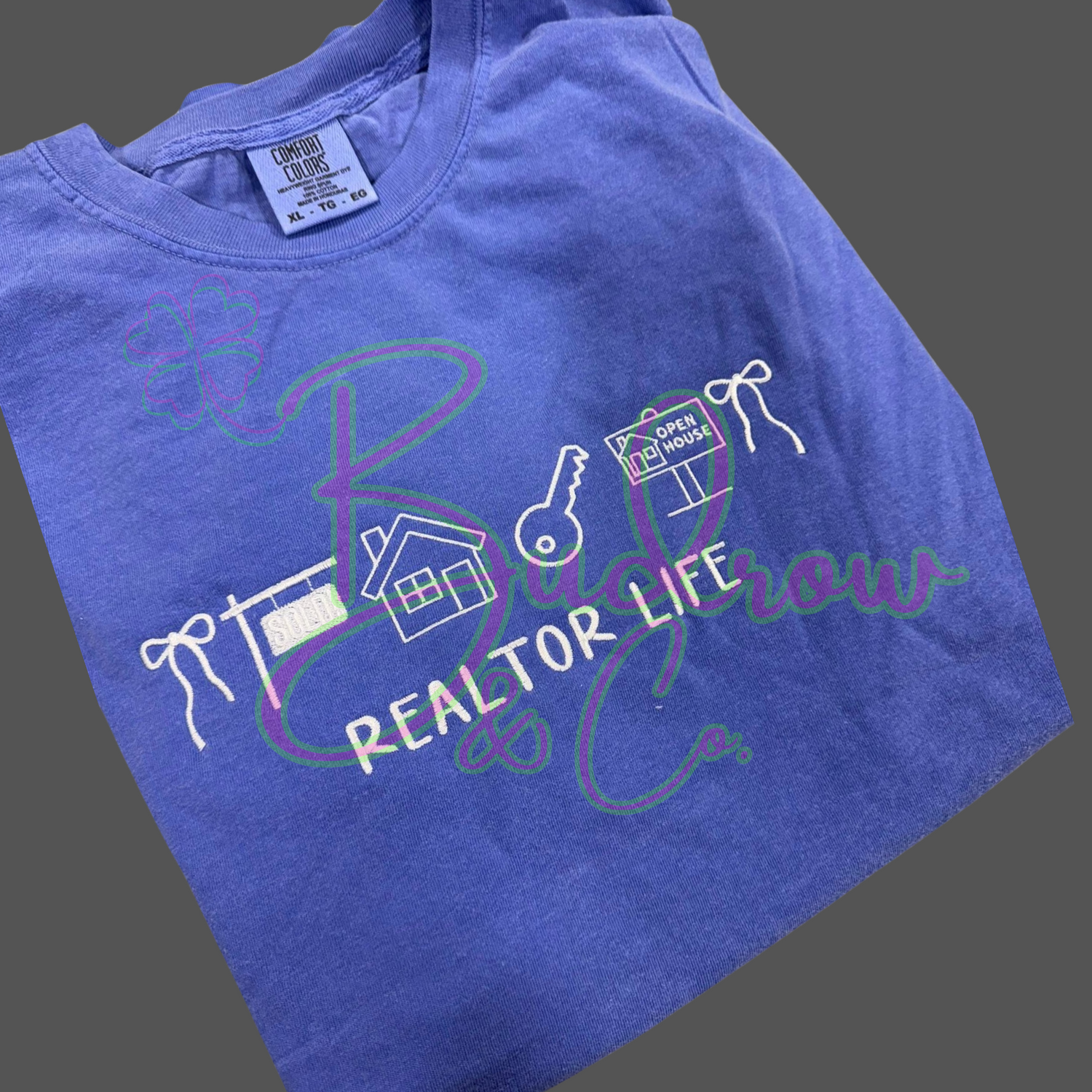 Realtor Life Embroidered Icons Tee