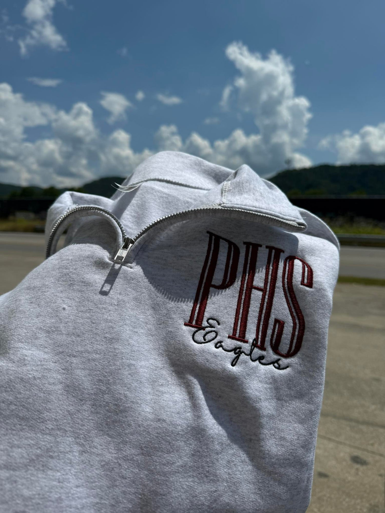 School Spirit Embroidered 1/4 Zip - (Personalized)