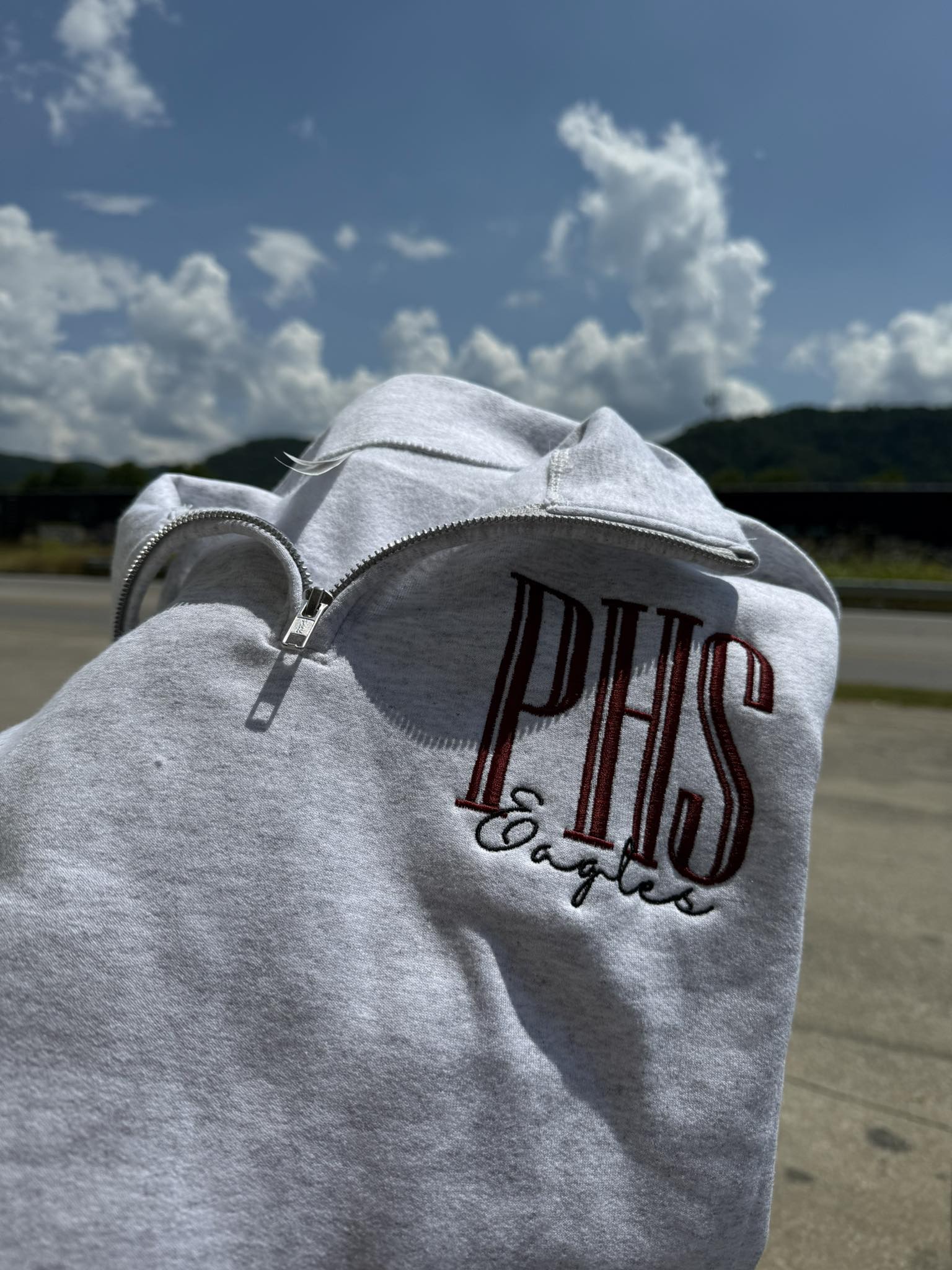 School Spirit Embroidered 1/4 Zip - (Personalized)